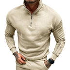 Herensweater met halve rits