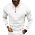 Herensweater met halve rits