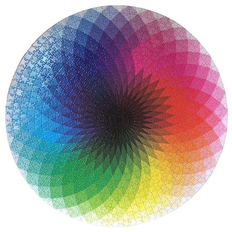 Puzzel met regenboogmotief