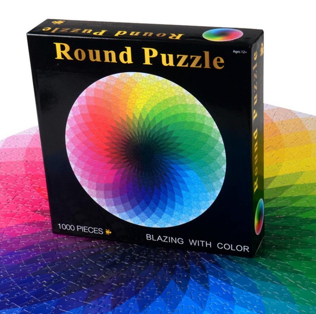 Puzzel met regenboogmotief