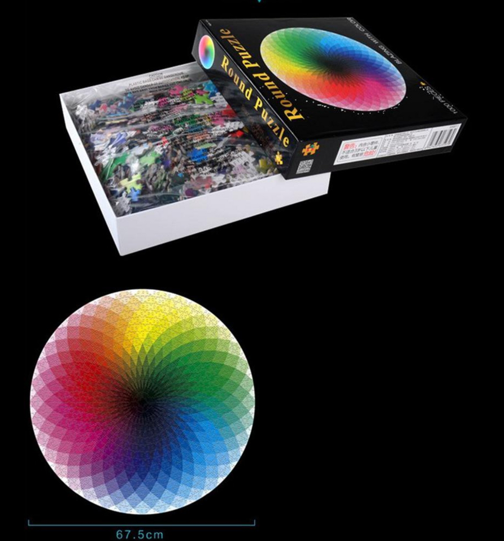 Puzzel met regenboogmotief