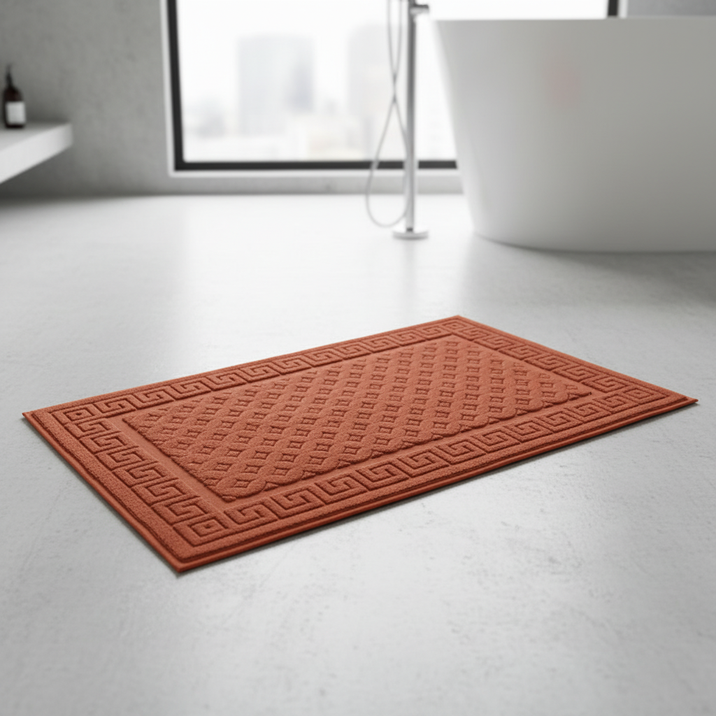 Rechthoekige badmat set