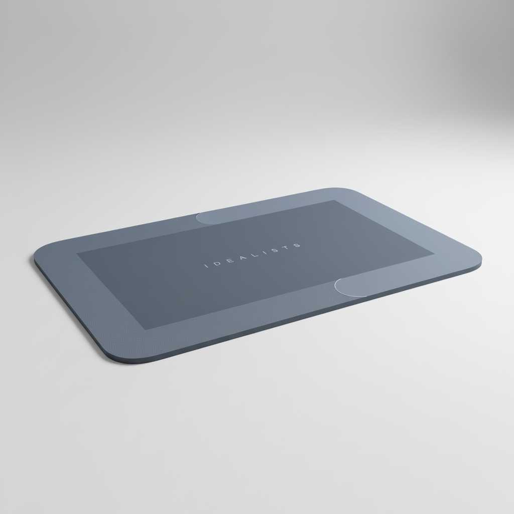 Rechthoekige antislip badmat