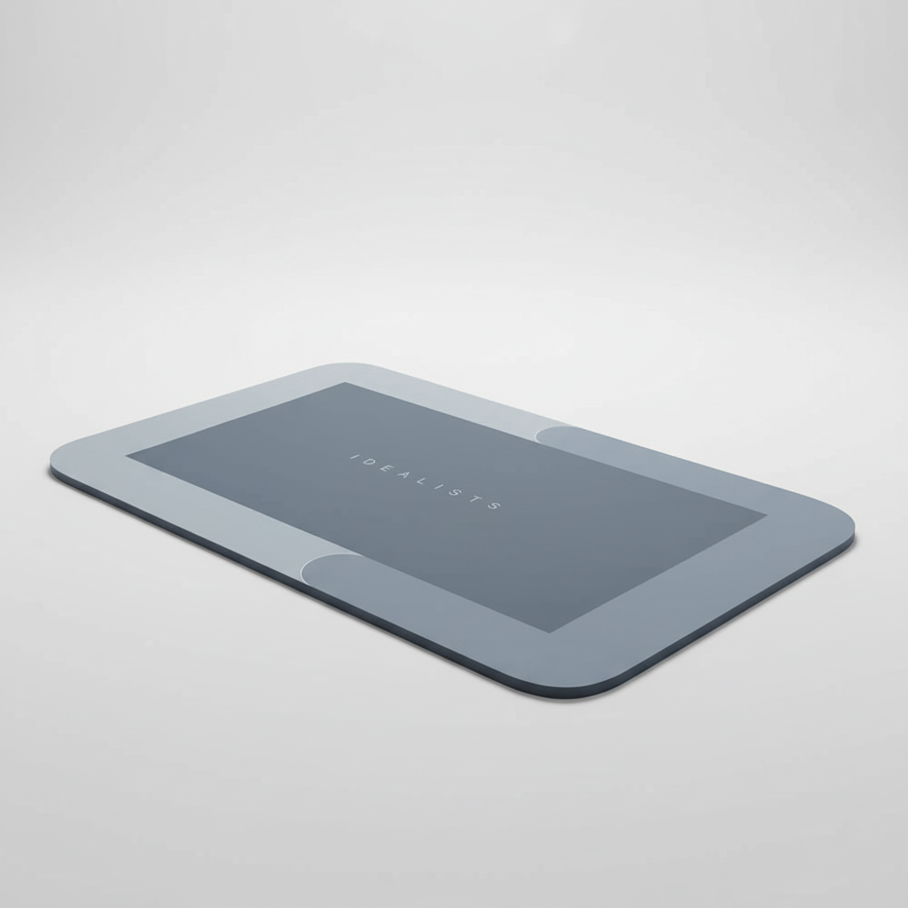 Rechthoekige antislip badmat