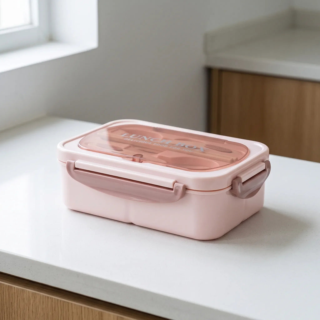 Rechthoekige lunchbox met vakken