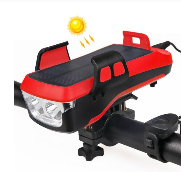 5 in 1 solar fietslamp | zonne-energie – materiaal: ABS — afbeelding 12