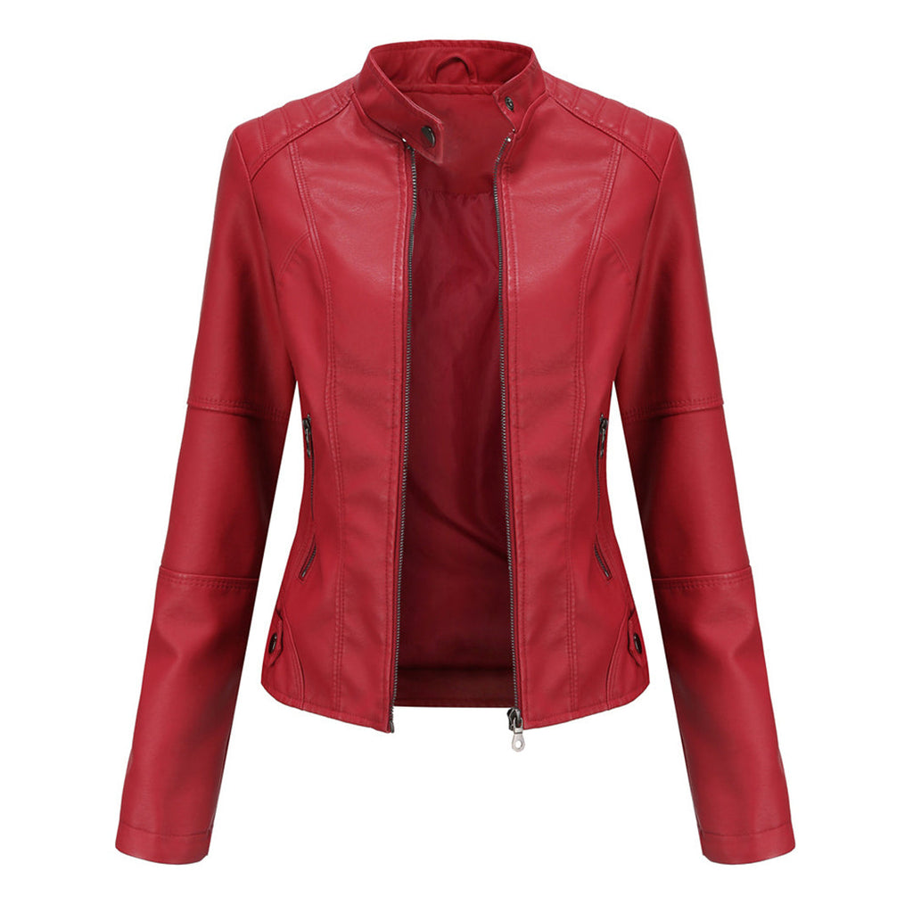 Stijlvol PU-leren damesjack