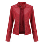 Stijlvol PU-leren damesjack