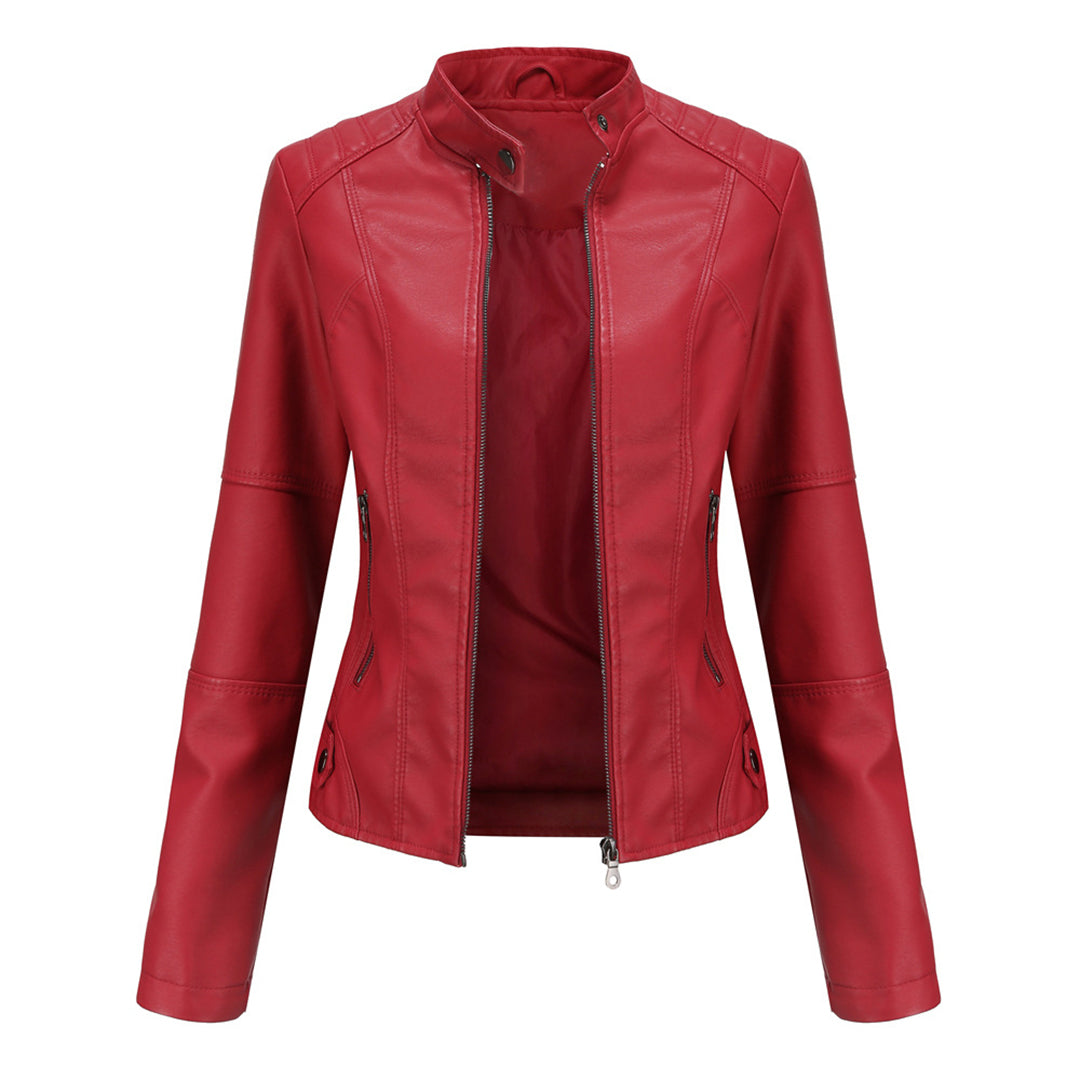 Stijlvol PU-leren damesjack