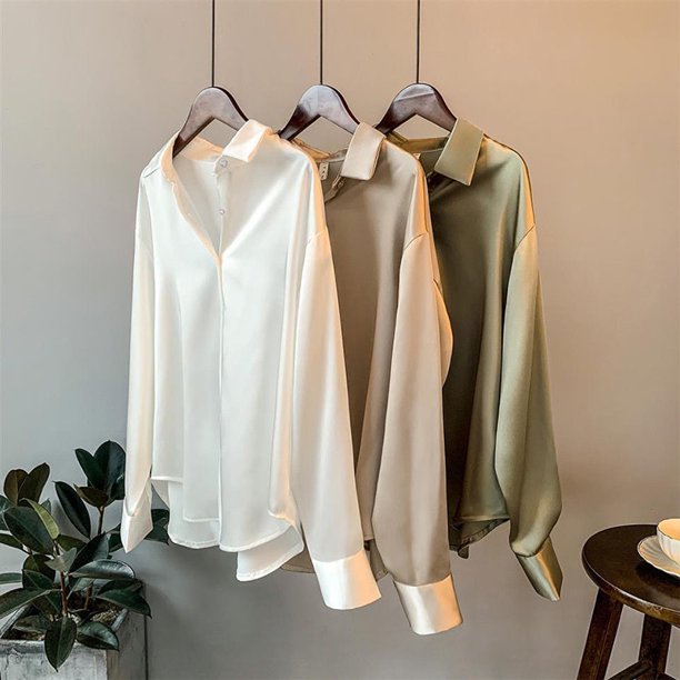 Zijden blouse Regine in retrostijl