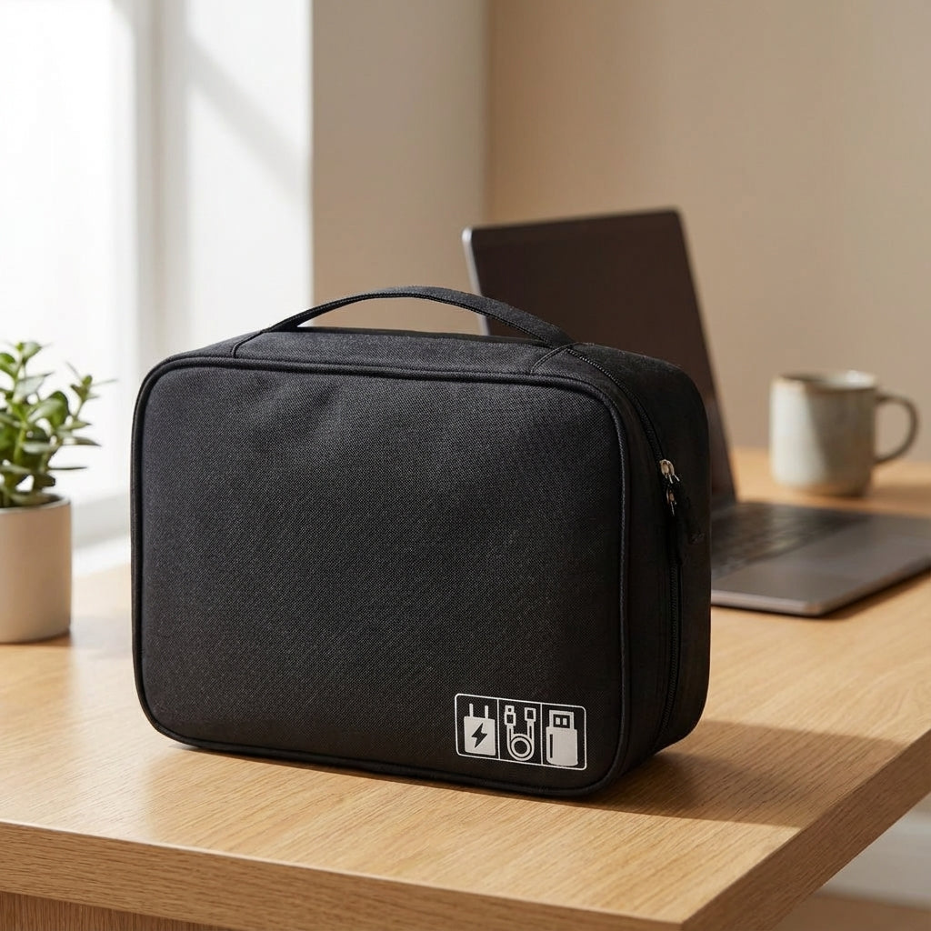 Reisvriendelijke gadget organizer
