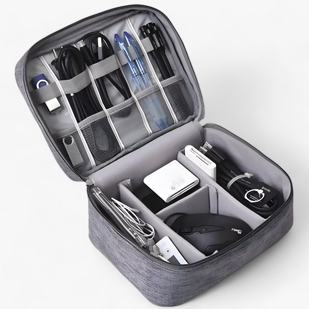 Reisvriendelijke gadget organizer