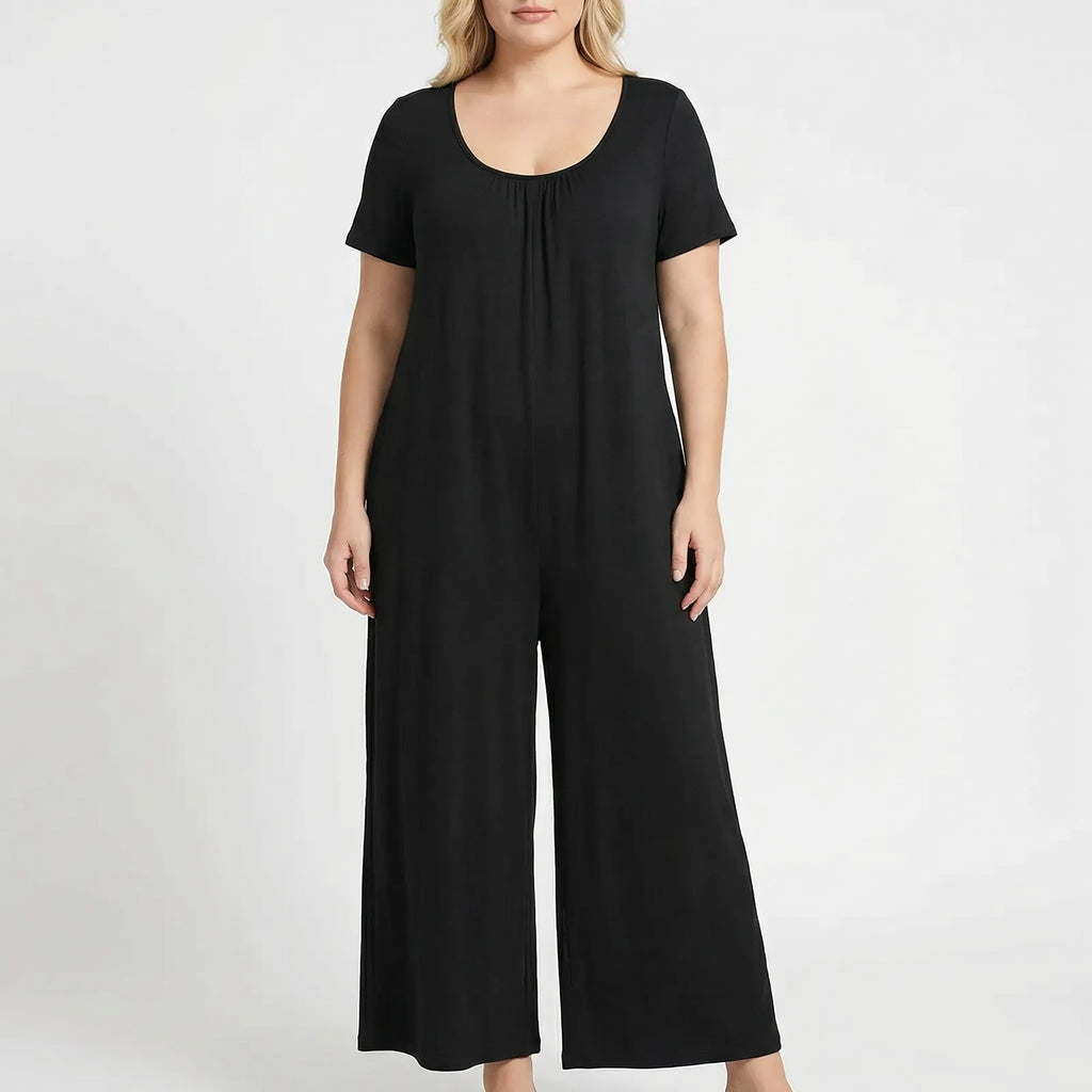 Relaxte pasvorm, lange jumpsuit in plusmaat