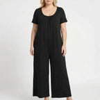 Relaxte pasvorm, lange jumpsuit in plusmaat