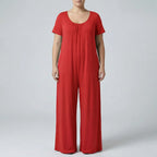 Relaxte pasvorm, lange jumpsuit in plusmaat