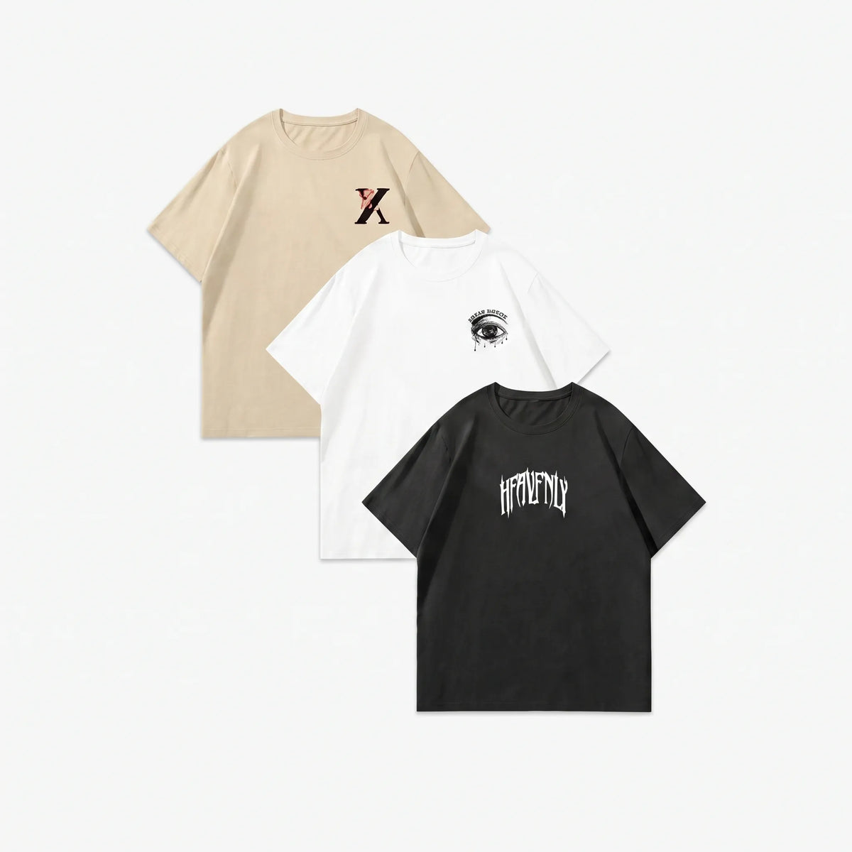 Relaxed-fit t-shirts met korte mouwen en print