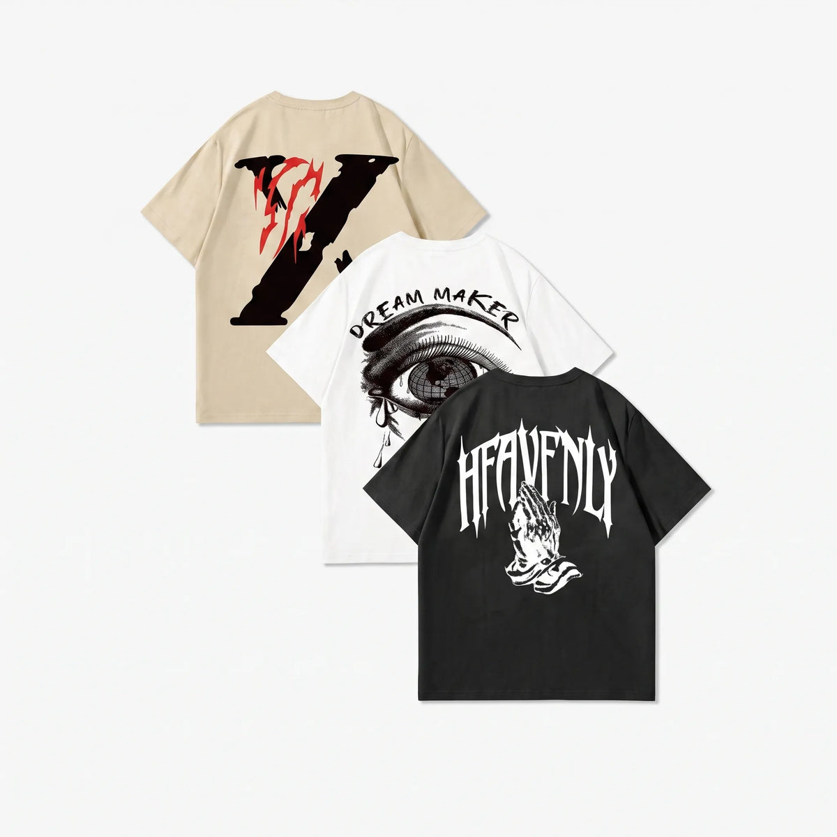 Relaxed-fit t-shirts met korte mouwen en print