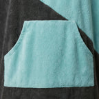Loszittende omkleedponcho met capuchon