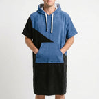 Loszittende omkleedponcho met capuchon
