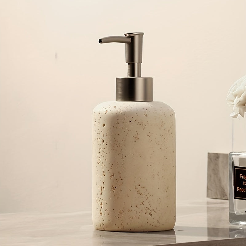 Hars zeepdispenser met RVS pomp