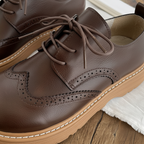 Retro oxford dames veterschoen