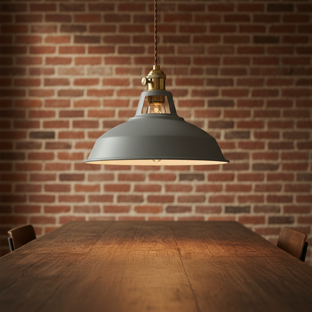 Retro stijl eettafel lamp
