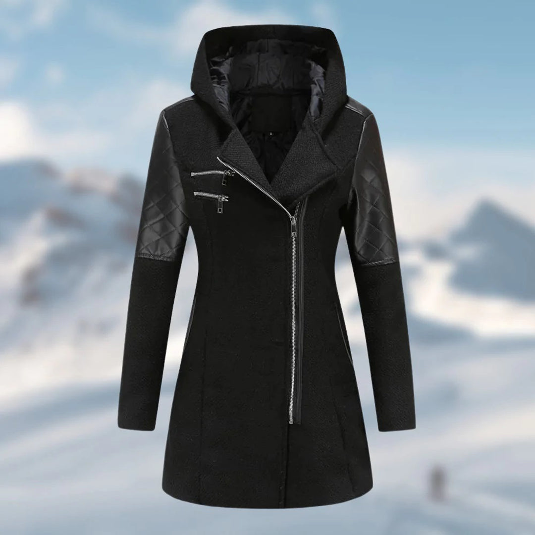 Warme lange dameswinterjas