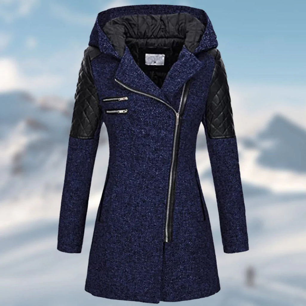Warme lange dameswinterjas