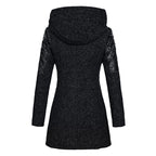 Warme lange dameswinterjas