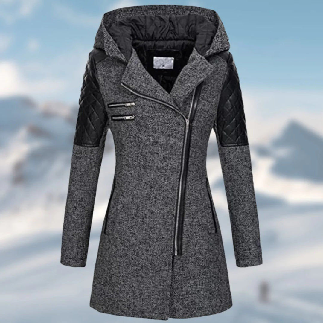 Warme lange dameswinterjas