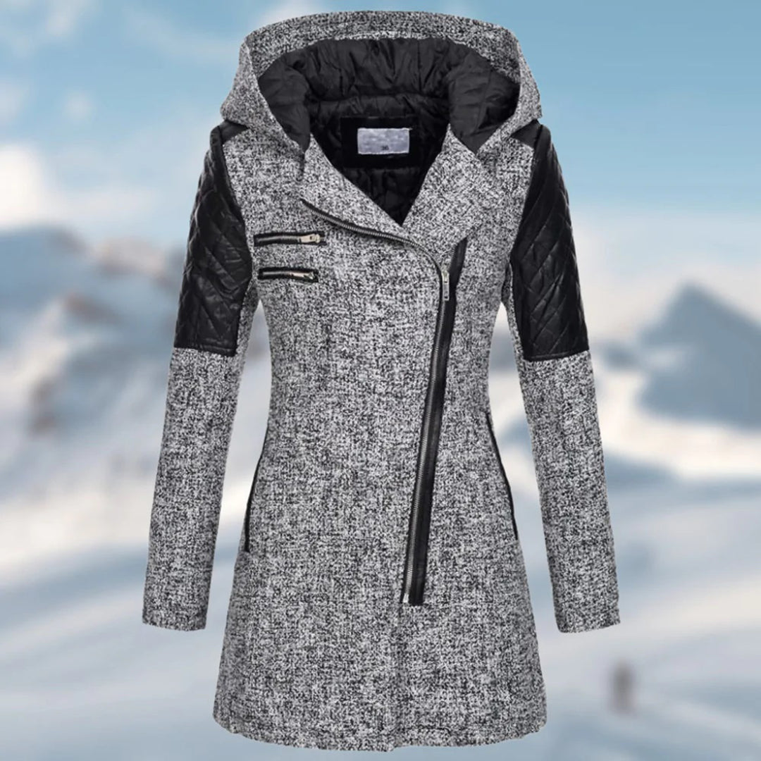Warme lange dameswinterjas