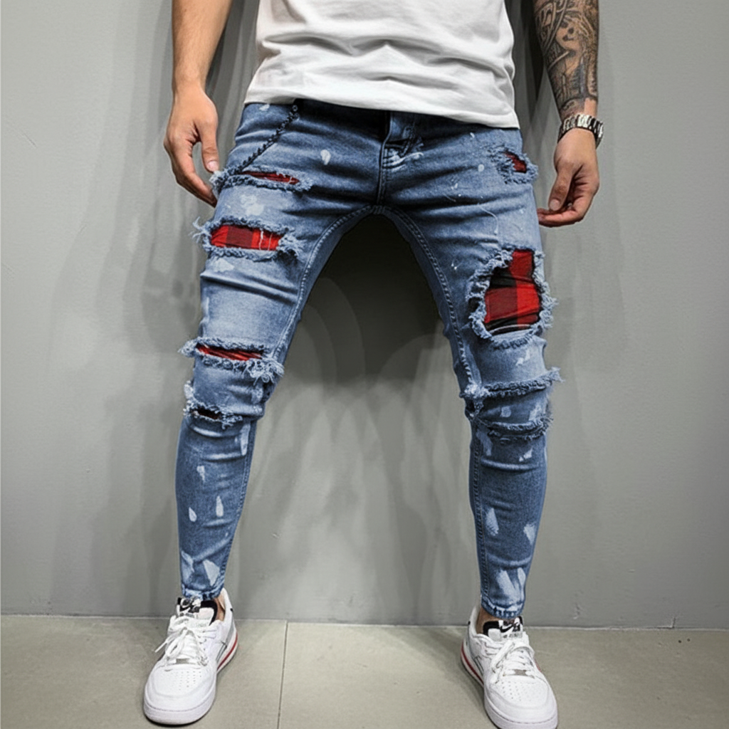 Ripped slim fit jeans