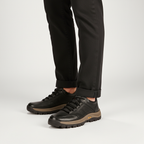 Robuste outdoorschoenen van leer