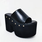 Slip-On platform sandalen