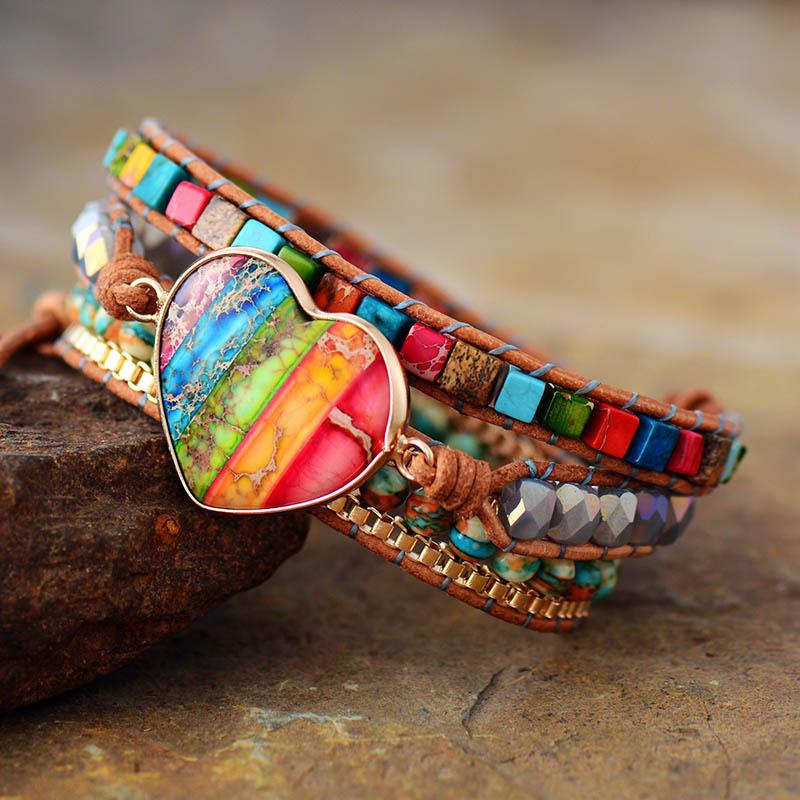 Chakra energie wikkelarmband