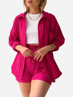 Ademend katoen co-ord-set voor dames