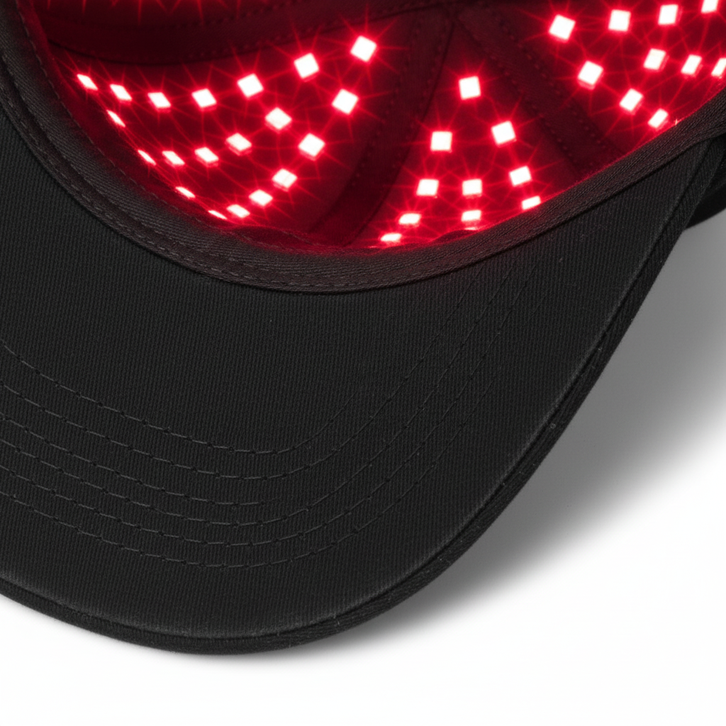 Rode infrarood-lichttherapie-muts