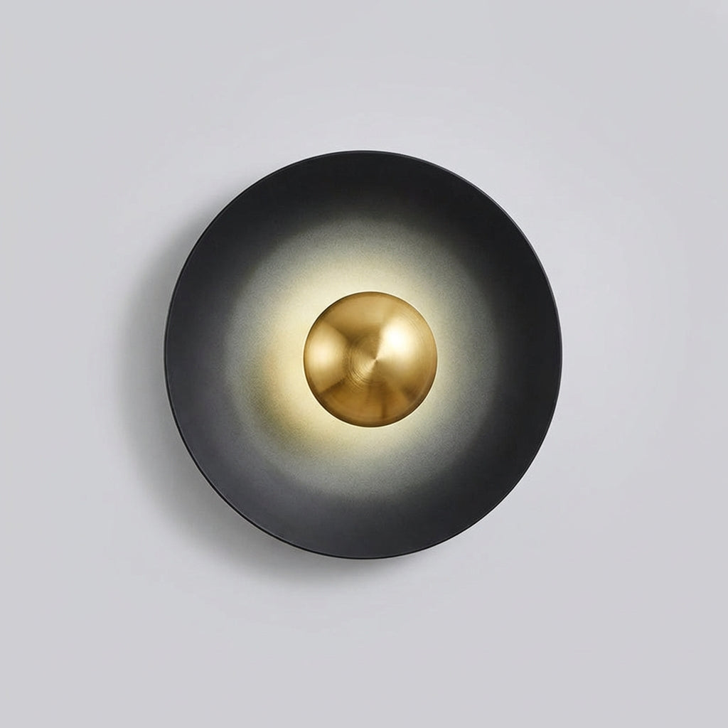 Ronde halo-wandlamp