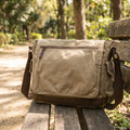Ruime vintage messenger tas