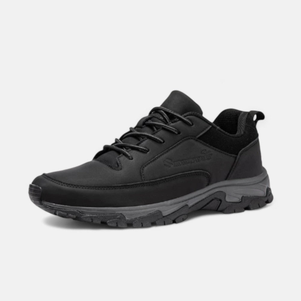 Sportieve leren veterschoenen voor heren