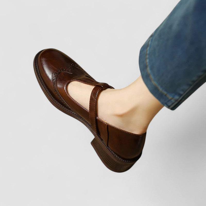 Mary Jane-schoenen met lage hak