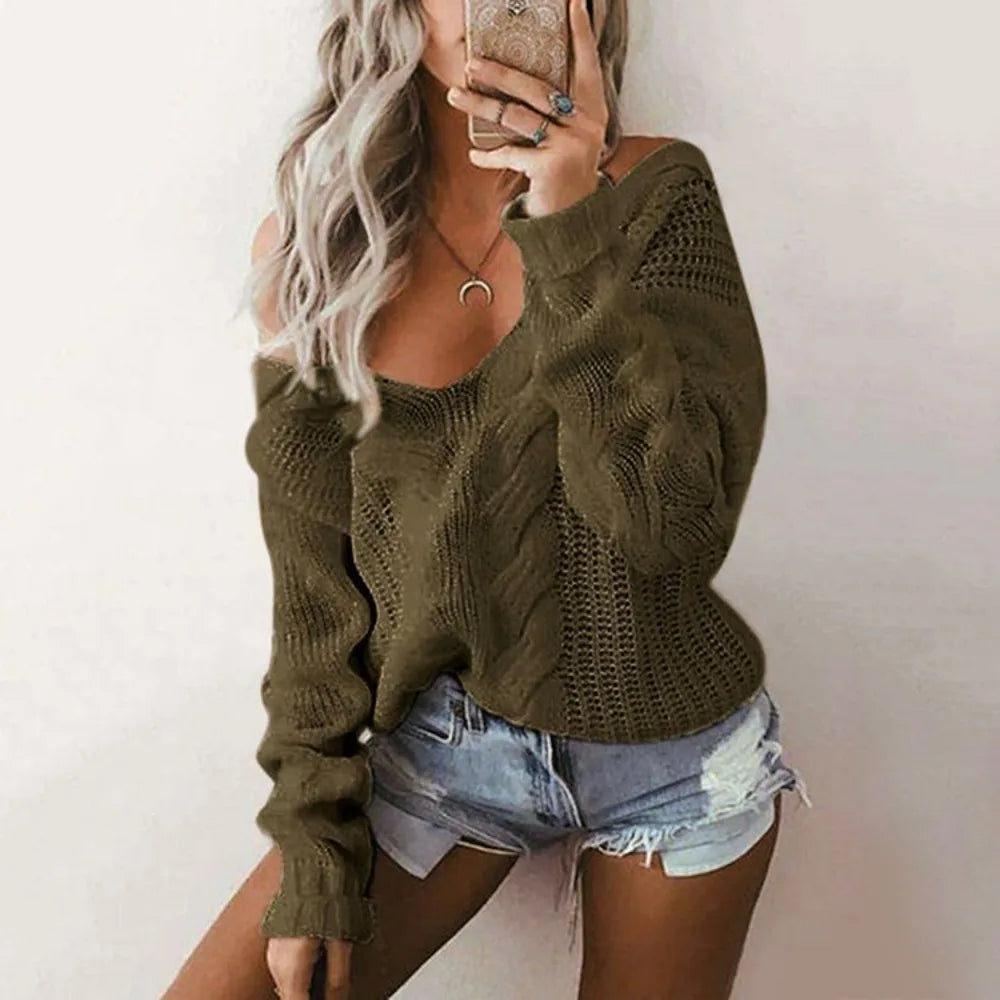 Oversized dames trui met lange mouwen