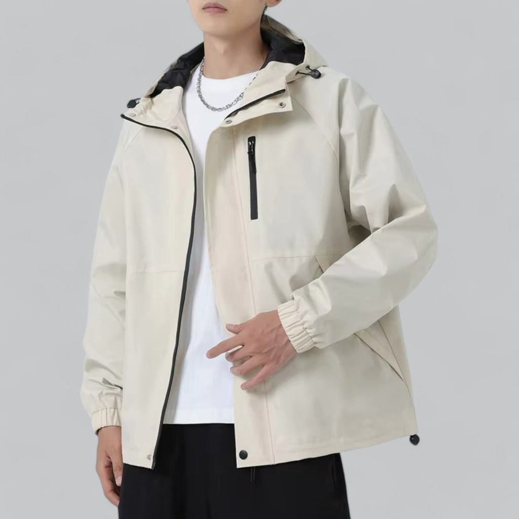 Heren windjack met relaxed fit & weerbescherming