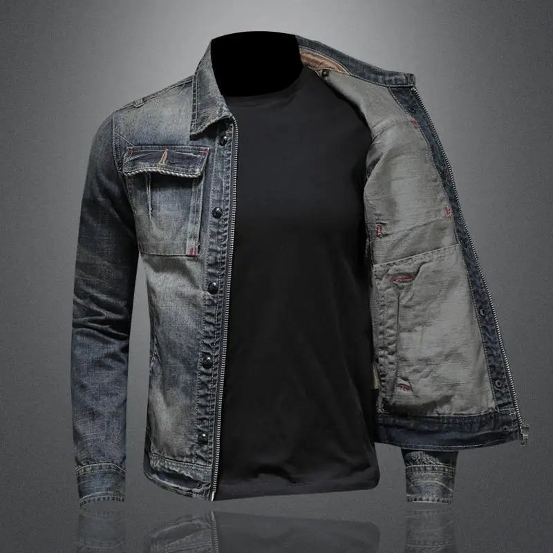 Retro jeansjack in vintage stijl