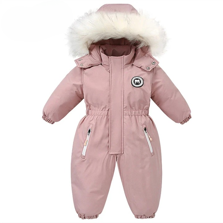 Baby-winteroverall met capuchon, en warm gevoerd – mila winterzauber-editie