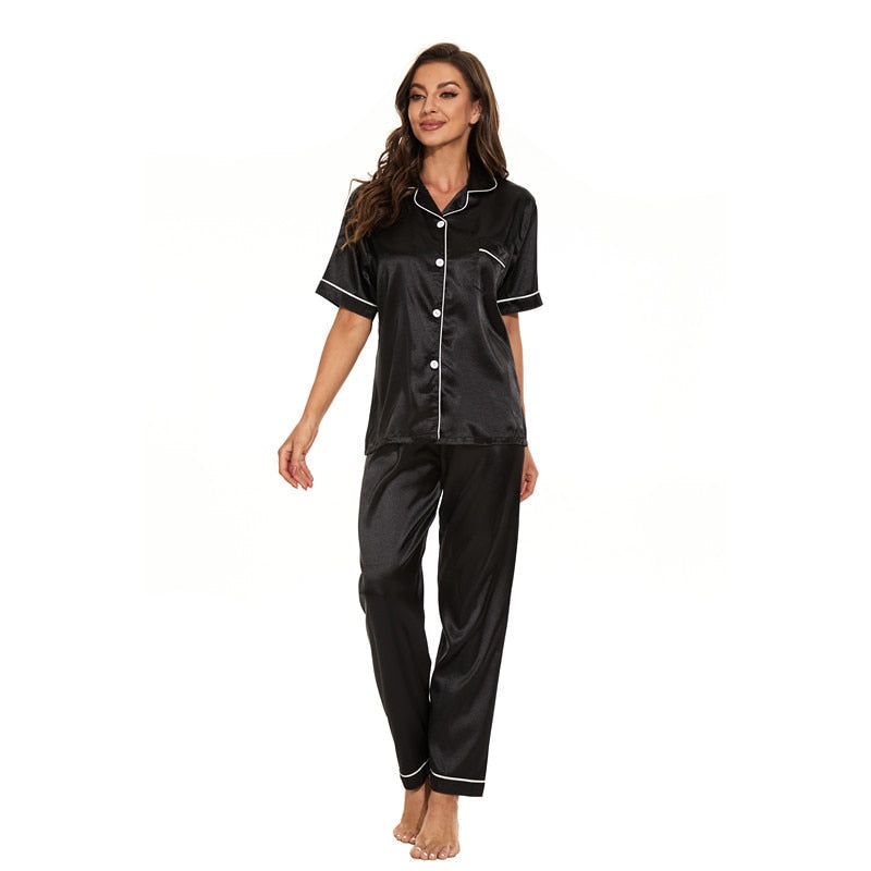 Satijnen pyjama voor dames – Noor