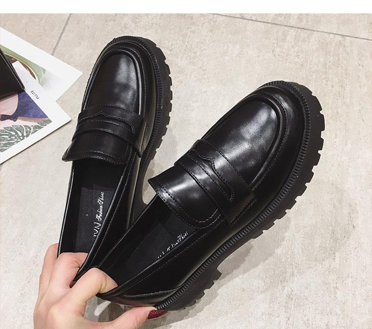 Platform loafers voor dames