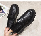 Platform loafers voor dames