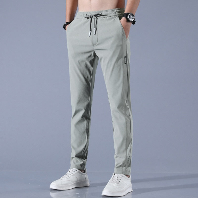 Regular-fit stretch broek voor heren