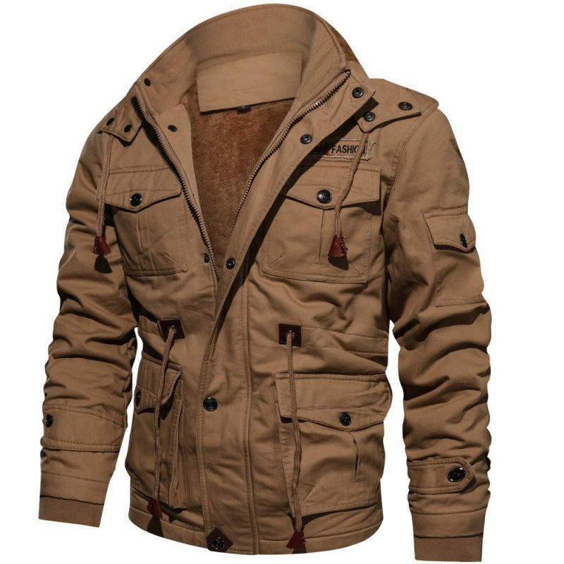 Fleece-gevoerde winterjas voor heren